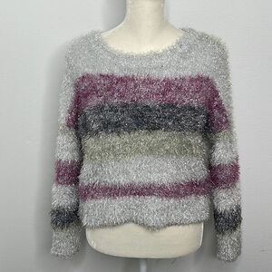 Wild Fable cropped fuzzy sparkle sweater.  Size medium.